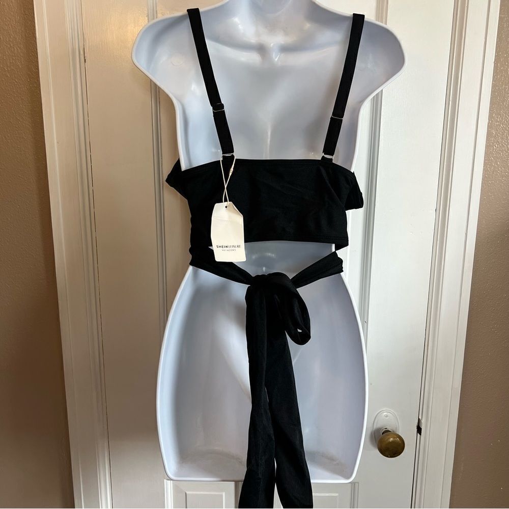 SHEIN Black Twist Front Bikini Top - Picture 8 of 10